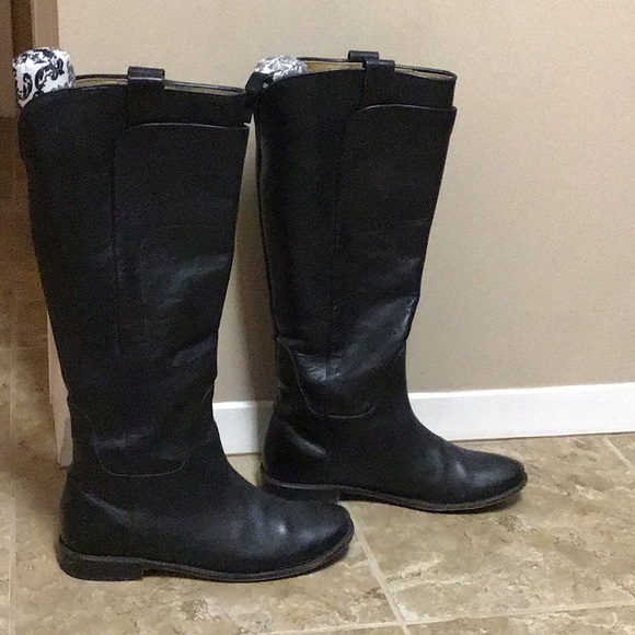 FRYE Black Leather Paige Boots sz 9 - Picture 3 of 6